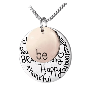 ThriftyGoddess Inspirational Hand Stamped Necklace