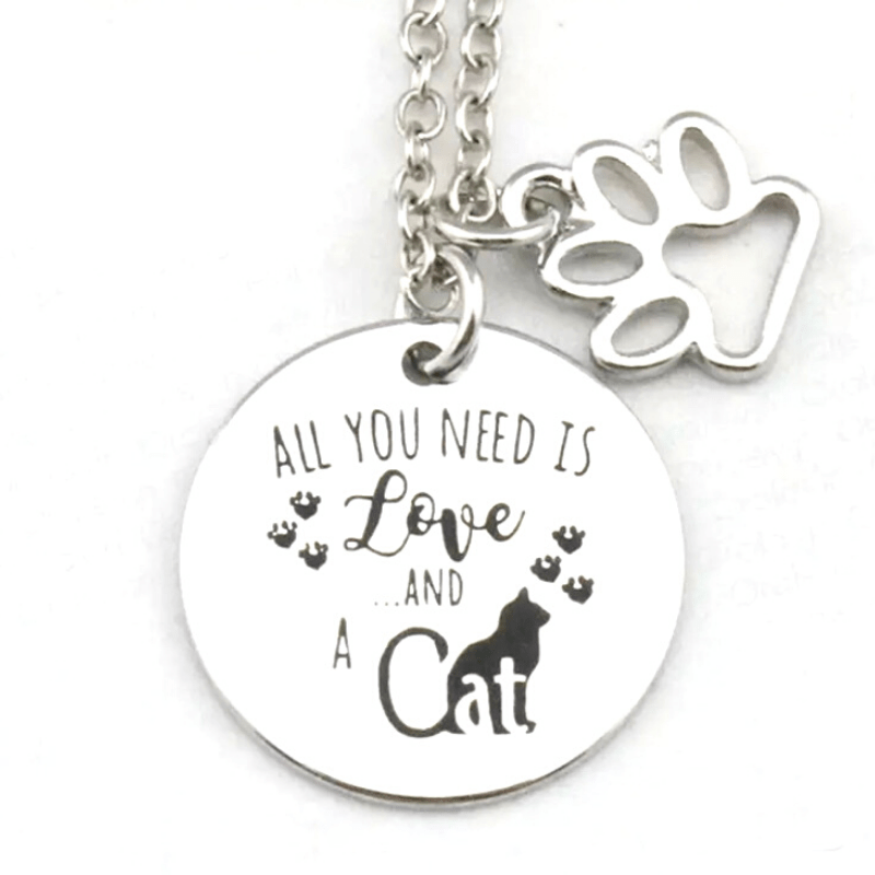 ThriftyGoddess Love Your Pet Hand Stamped Necklaces