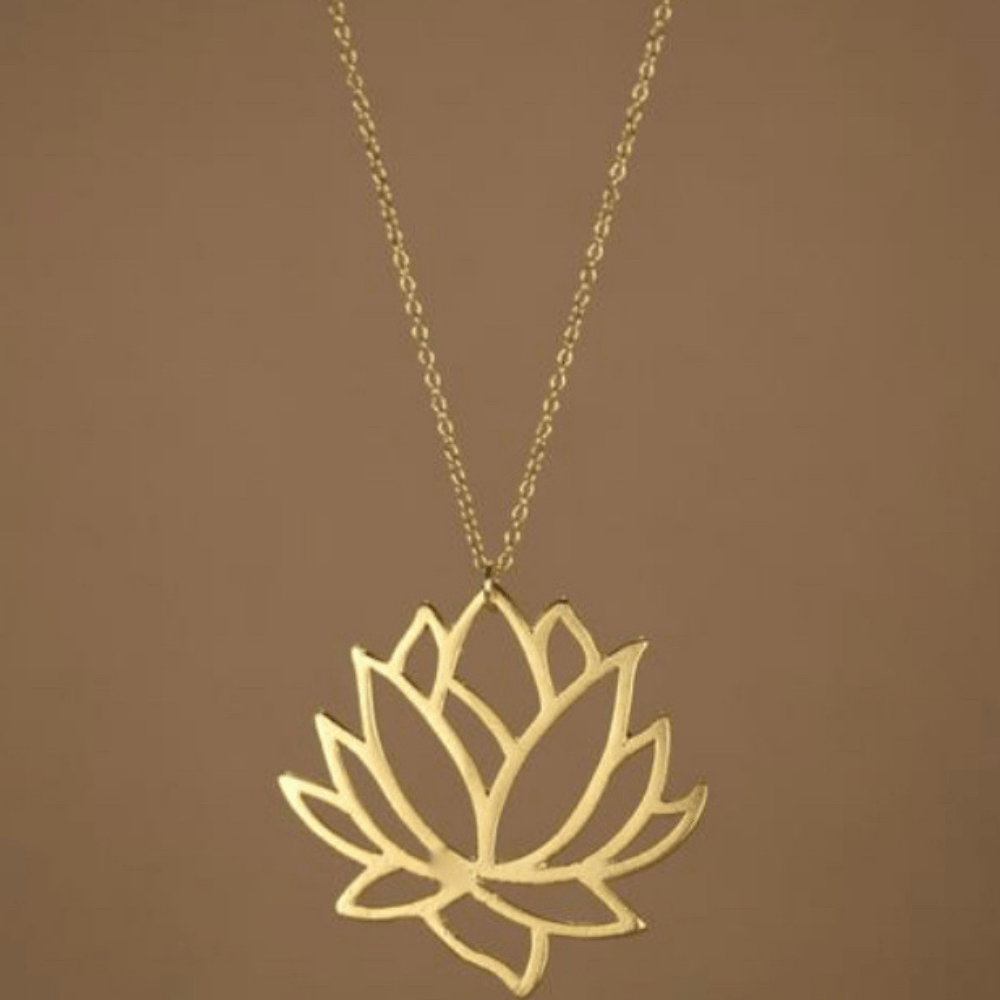 ThriftyGoddess Lotus Flower Necklace